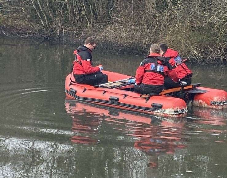 Searches to trace Sarah Wellgreen's body. Picture: KSAR