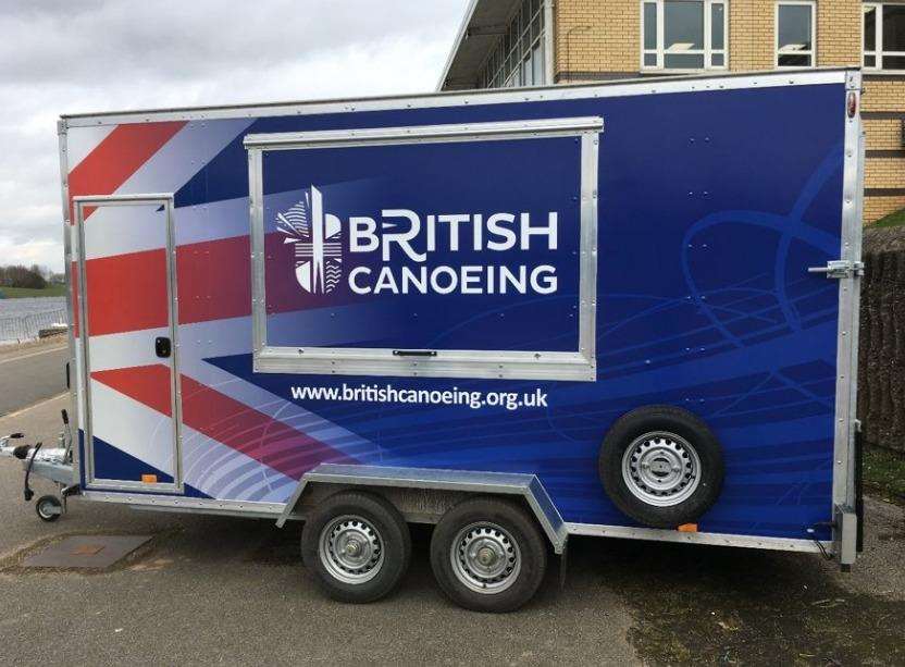 Trailer stolen from Princes Parade. Picture: British Canoeing