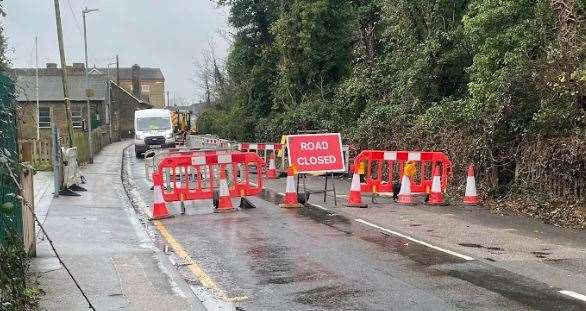 The latest road closure in Chruch Road, Murston