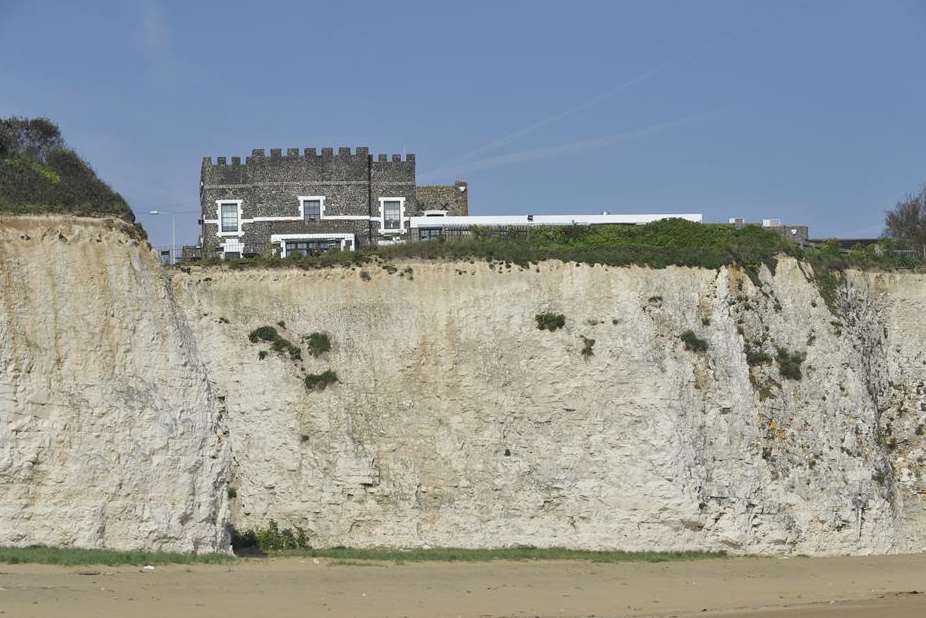 Lilly fell 80ft over a cliff down to the beach at Kingsgate, near Broadstairs