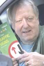 Derek Goodwin, chairman of Ashford Driving Instructors' Association, who has criticised road signs