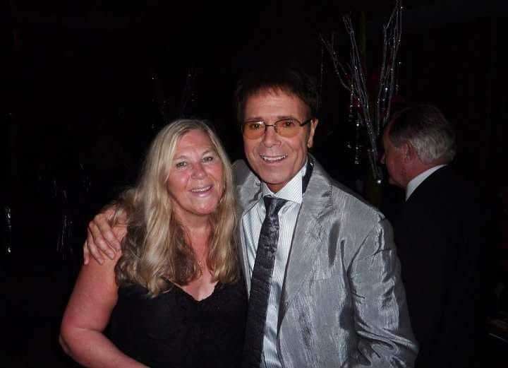 Cindy Kent with Sir Cliff Richard