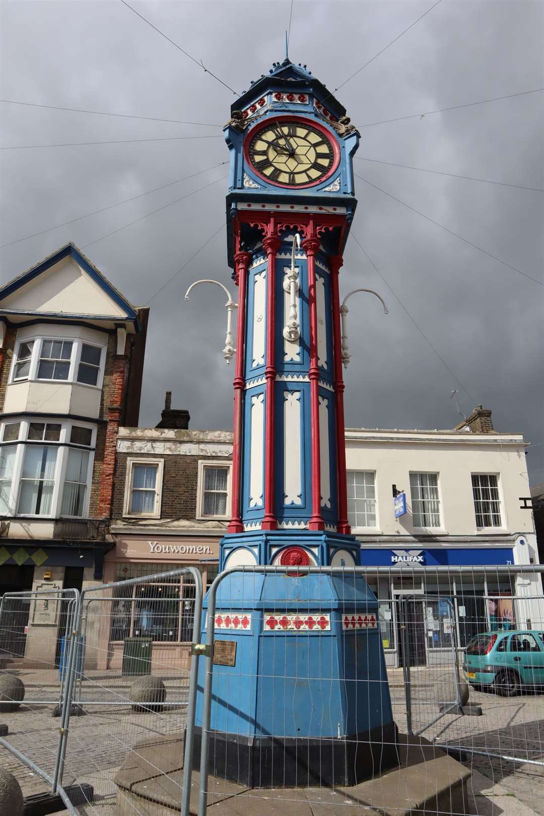 Sheerness clock tower fenced will be fixed in Derby. Picture: John Nurden