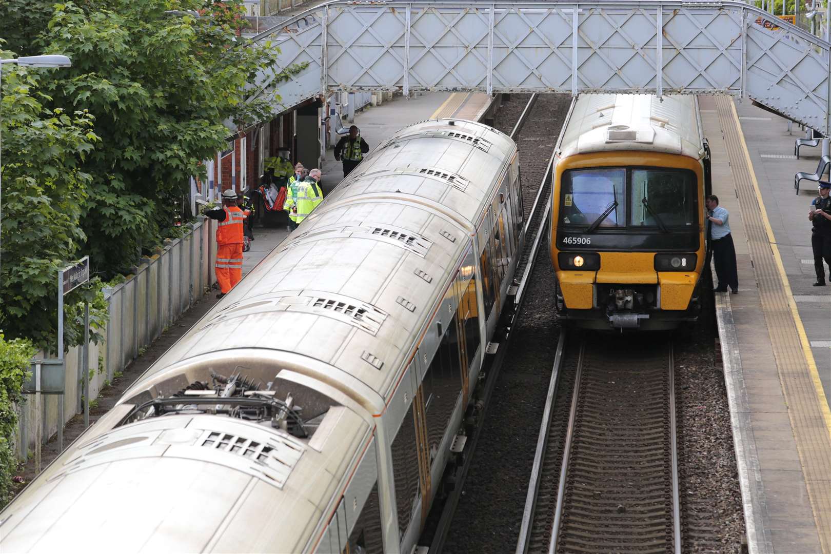 A man died after being hit by a train at West Malling station. Picture by Martin Apps.