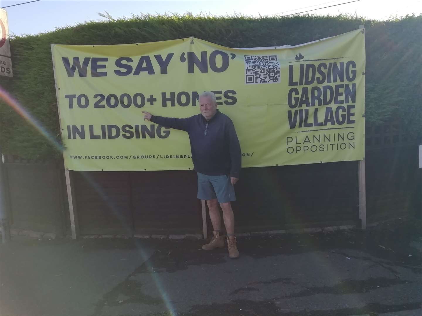Peter Hannan is protesting against the plans