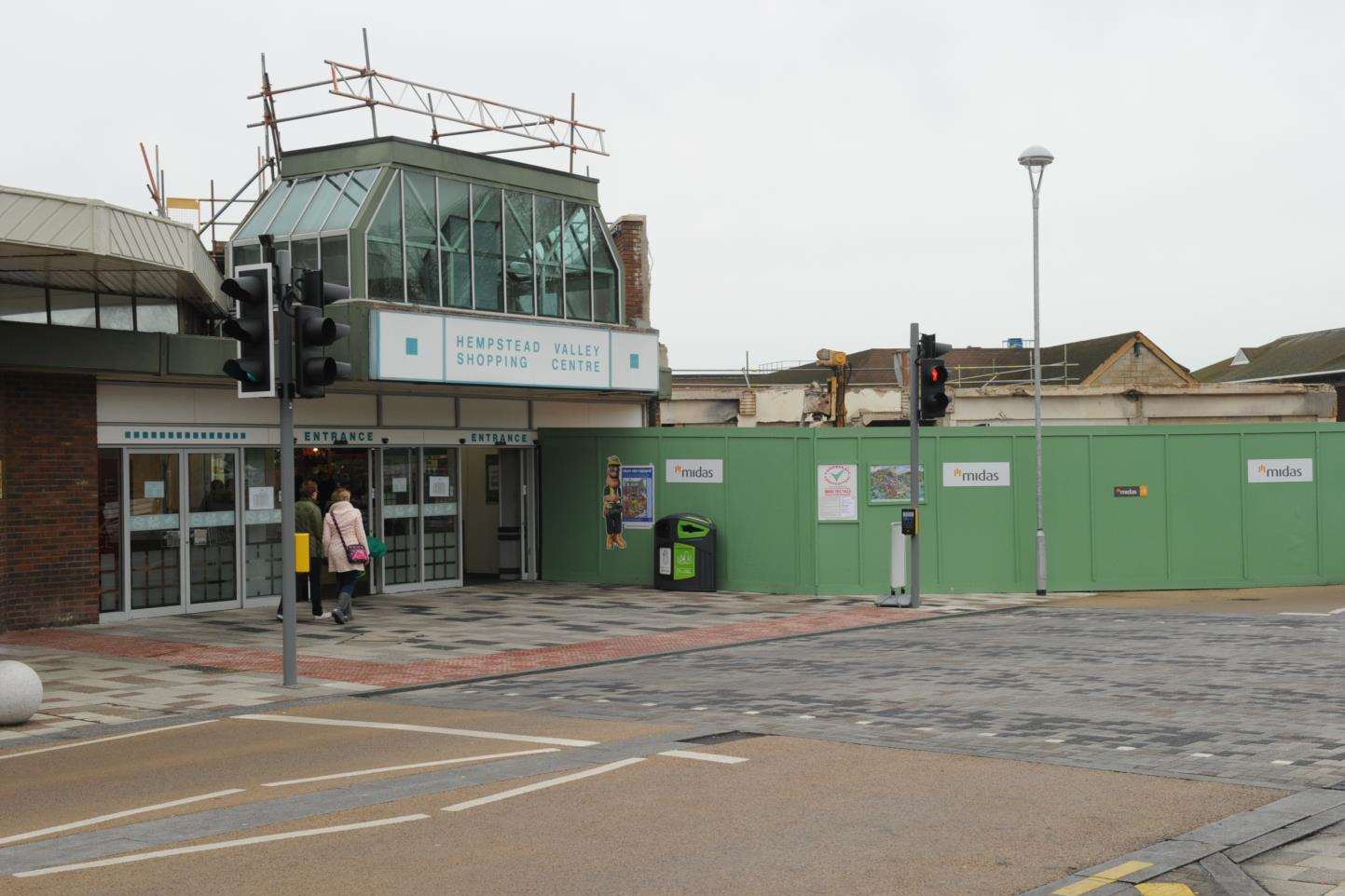Work on the new extension at Hempstead Valley Shopping Centre
