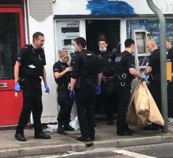 Police carried out a pre-planned warrant in Chatham High Street