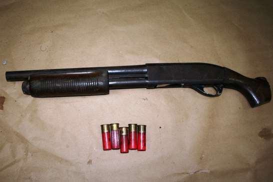 A 12-gauge double barrelled shotgun, picture google images.