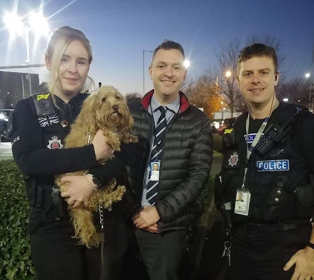 PC Cox and PC Braden found Primrose in Felsted, Essex. Picture: Essex Police - Uttlesford