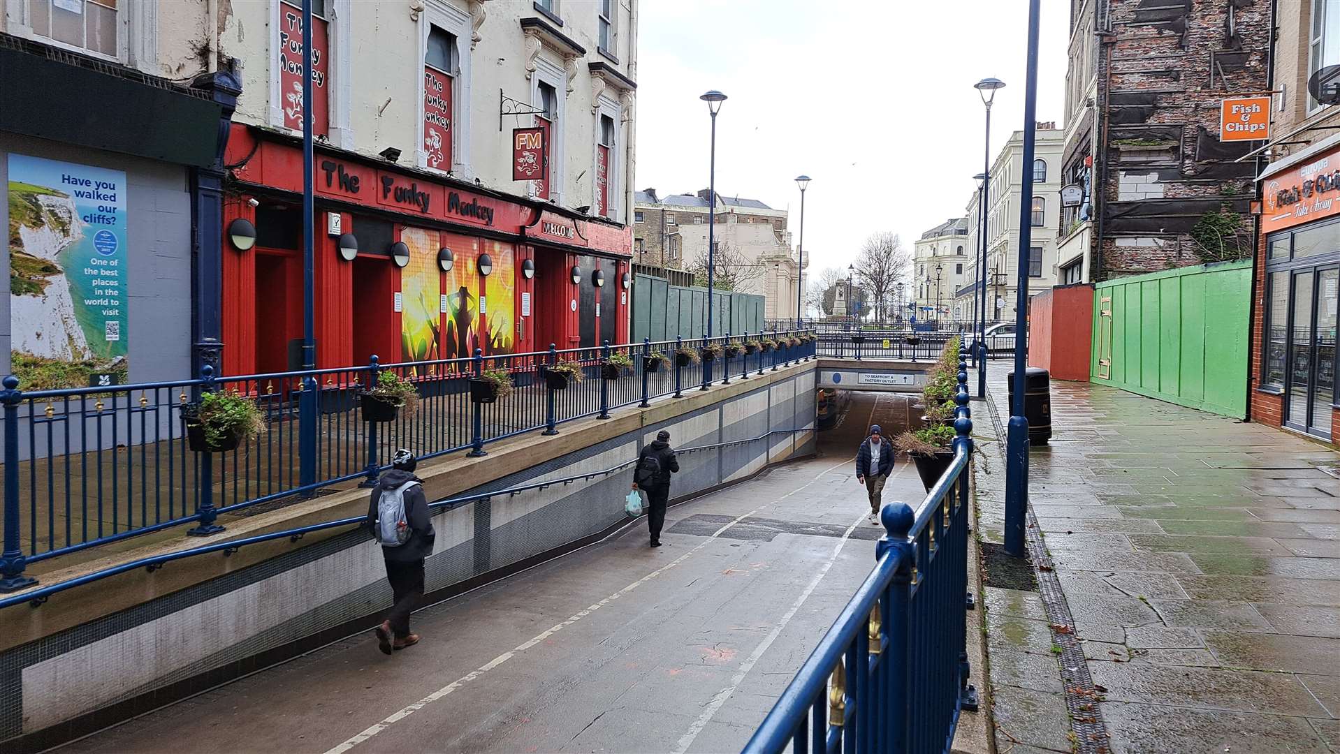 The subway at Bench Street, which leads walkers from the town to the seafront