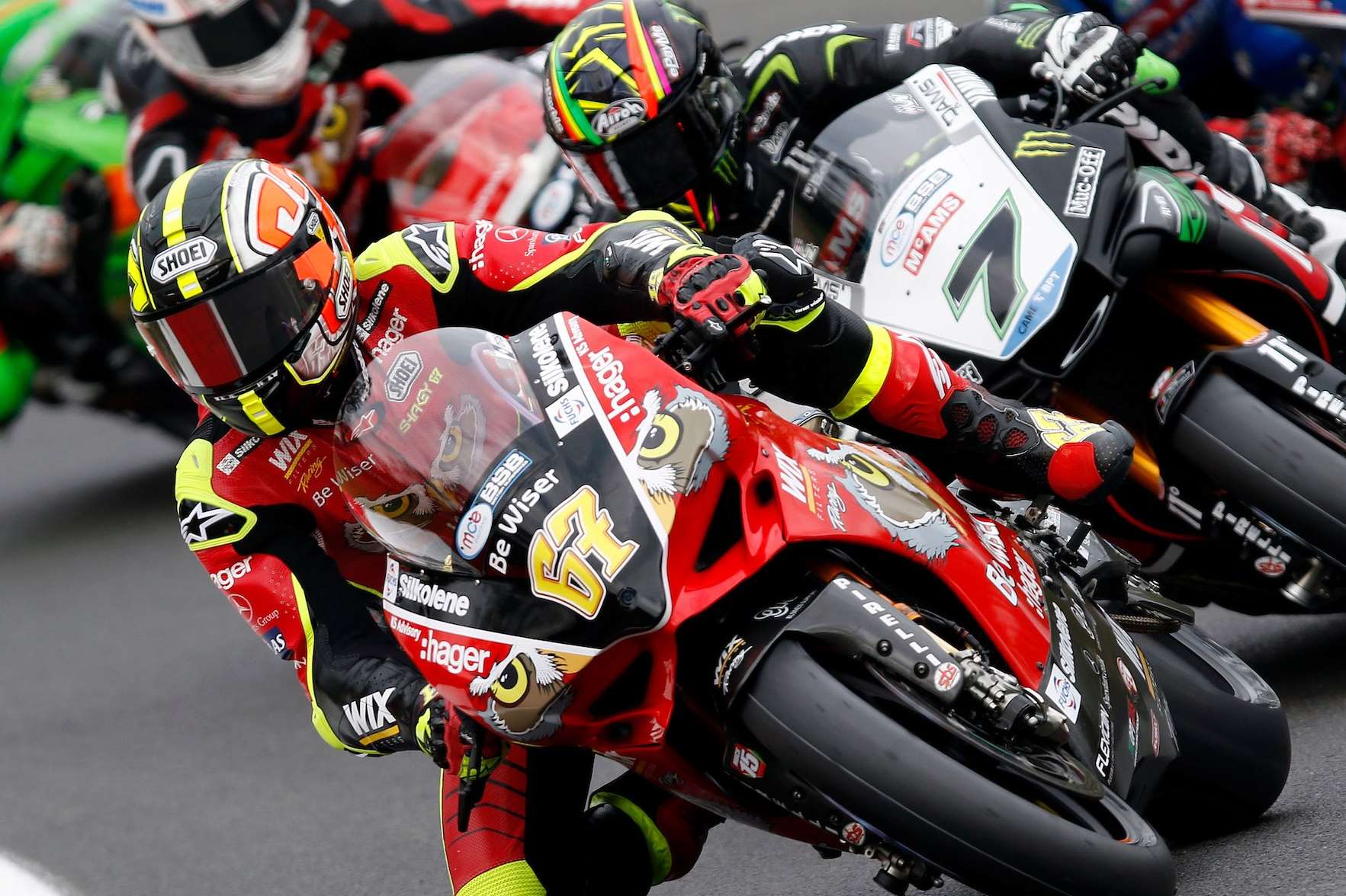 Shane Byrne tackles the Brands Hatch circuit in the British Superbikes Championship Picture: PSP Photography