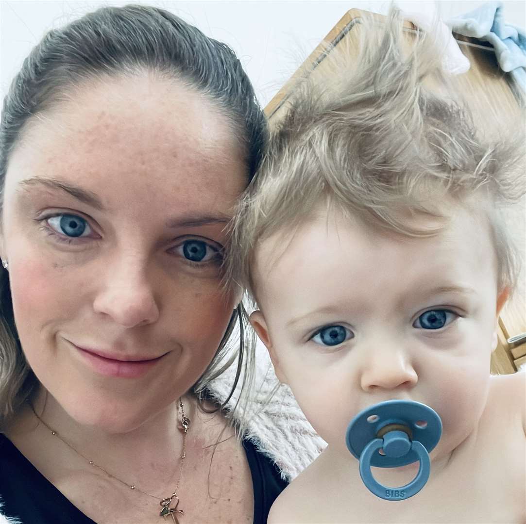 Mum Katie Bridge is spending every minute with her 10-month old son as he battles a rare and aggressive form of leukaemia