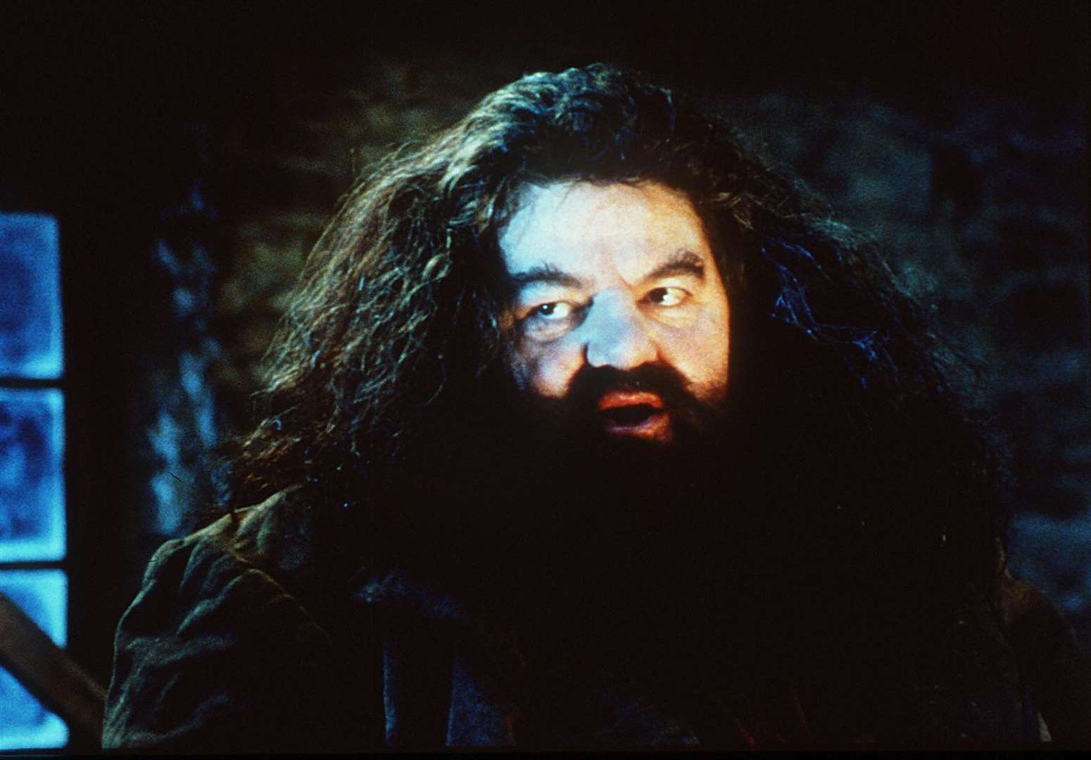 Robbie Coltrane as Hagrid, who reveals to Harry that he is a wizard during the first film. Picture: PA