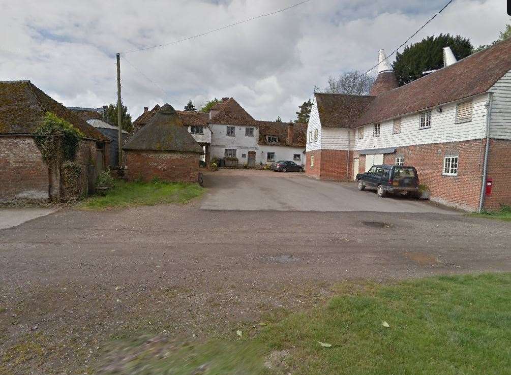 The tragic accident occurred on Garrington Farm in Littlebourne, near Canterbury. Pic: Google
