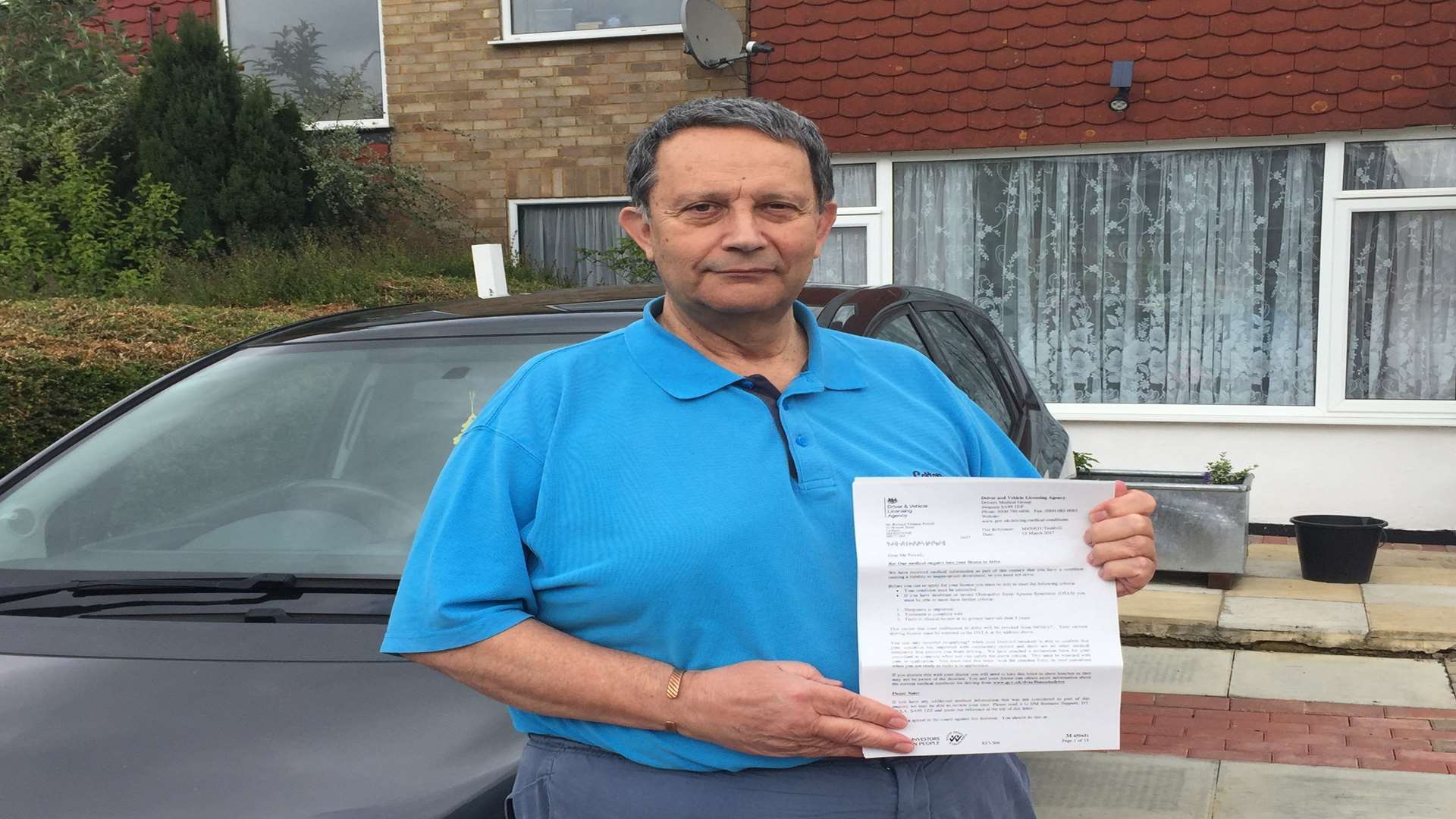 Richard Powell, 71 and of Beacon Road in Lenham was banned from driving by the DVLA after he was diagnosed with sleep apnoea