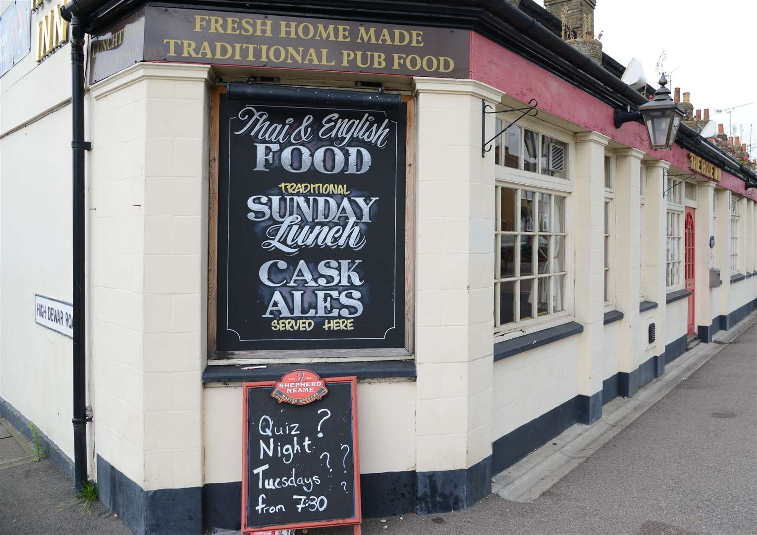 The baby was born in a car outside the pub on the A2 in Rainham