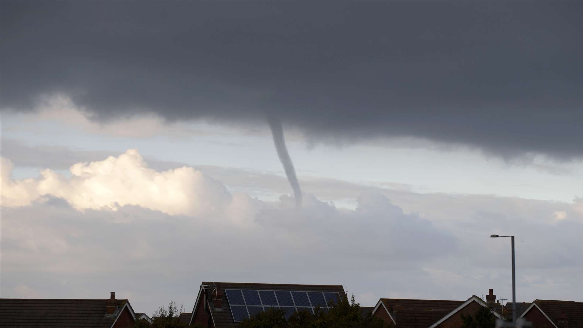 The funnel cloud in Whitstable. Picture: Barry Goodwin