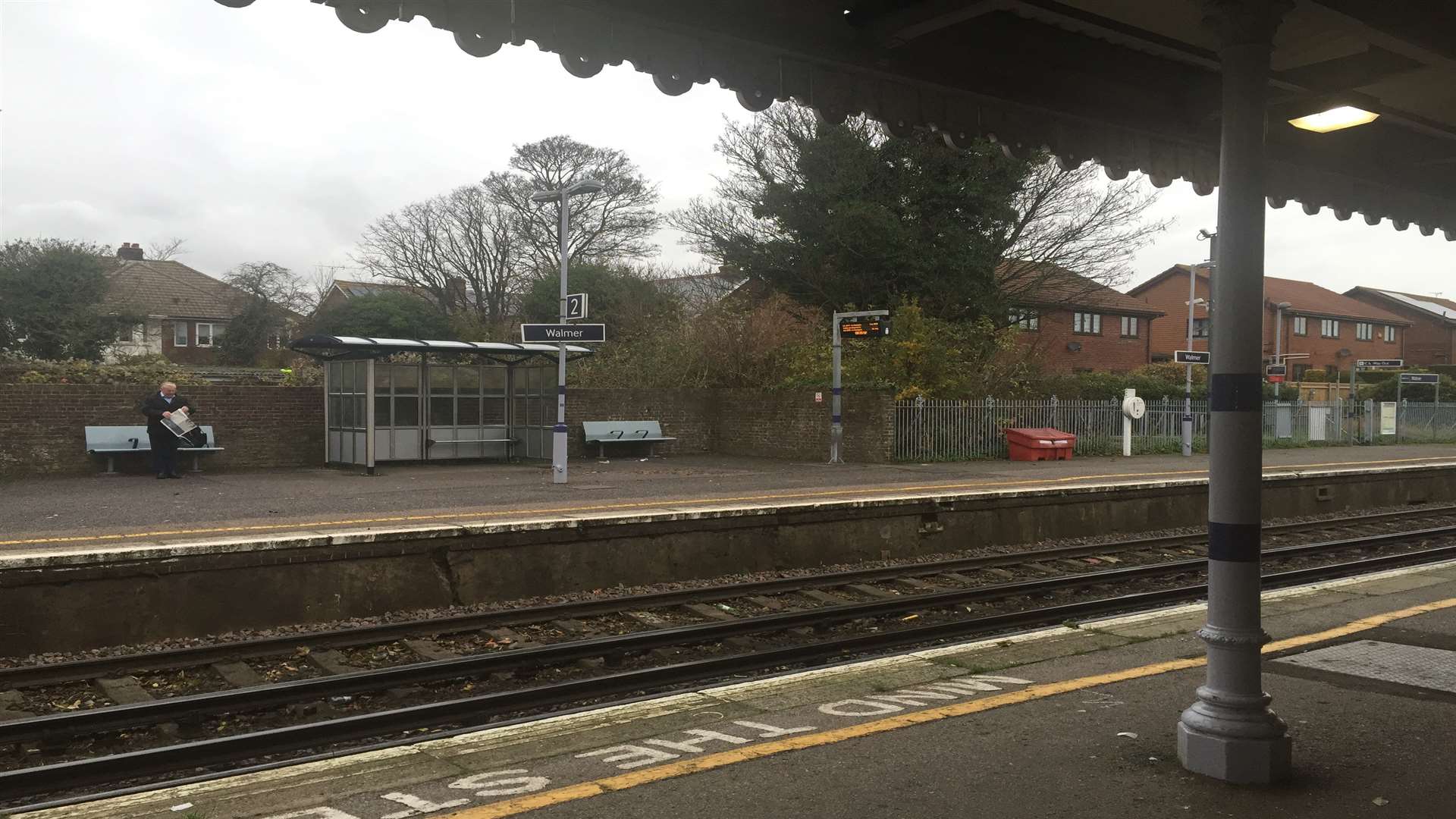 The fight broke out on the platform