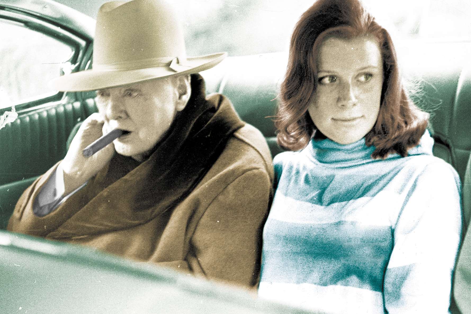 Winston Churchill and grandaughter Celia Sandys
