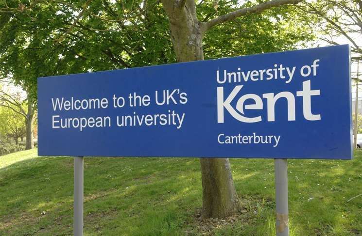 The University of Kent campus in Canterbury