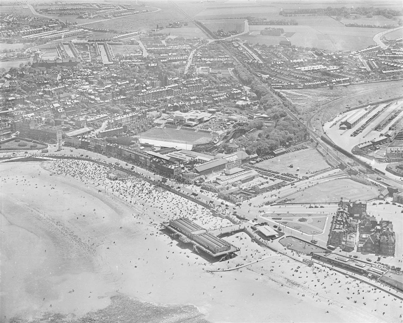 How Margate seafront once looked - note the lack of Arlington House. Picture: Historic England