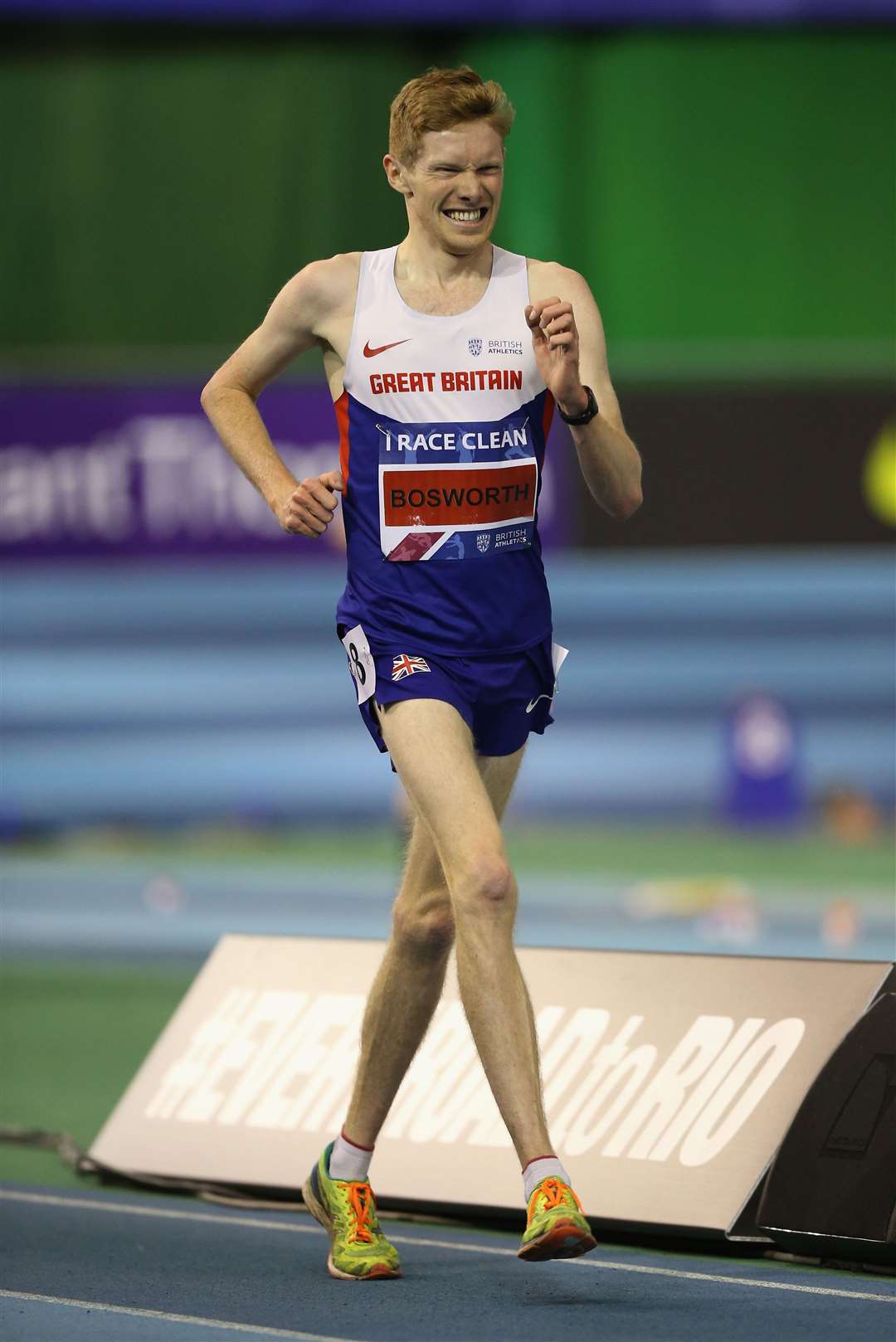Race walker Tom Bosworth, from Sevenoaks, put the disappointment of missing London 2012 and finished sixth in Rio before getting engaged on Copacabana beach. Picture: Tom Shaw/British Athletics/Getty Images