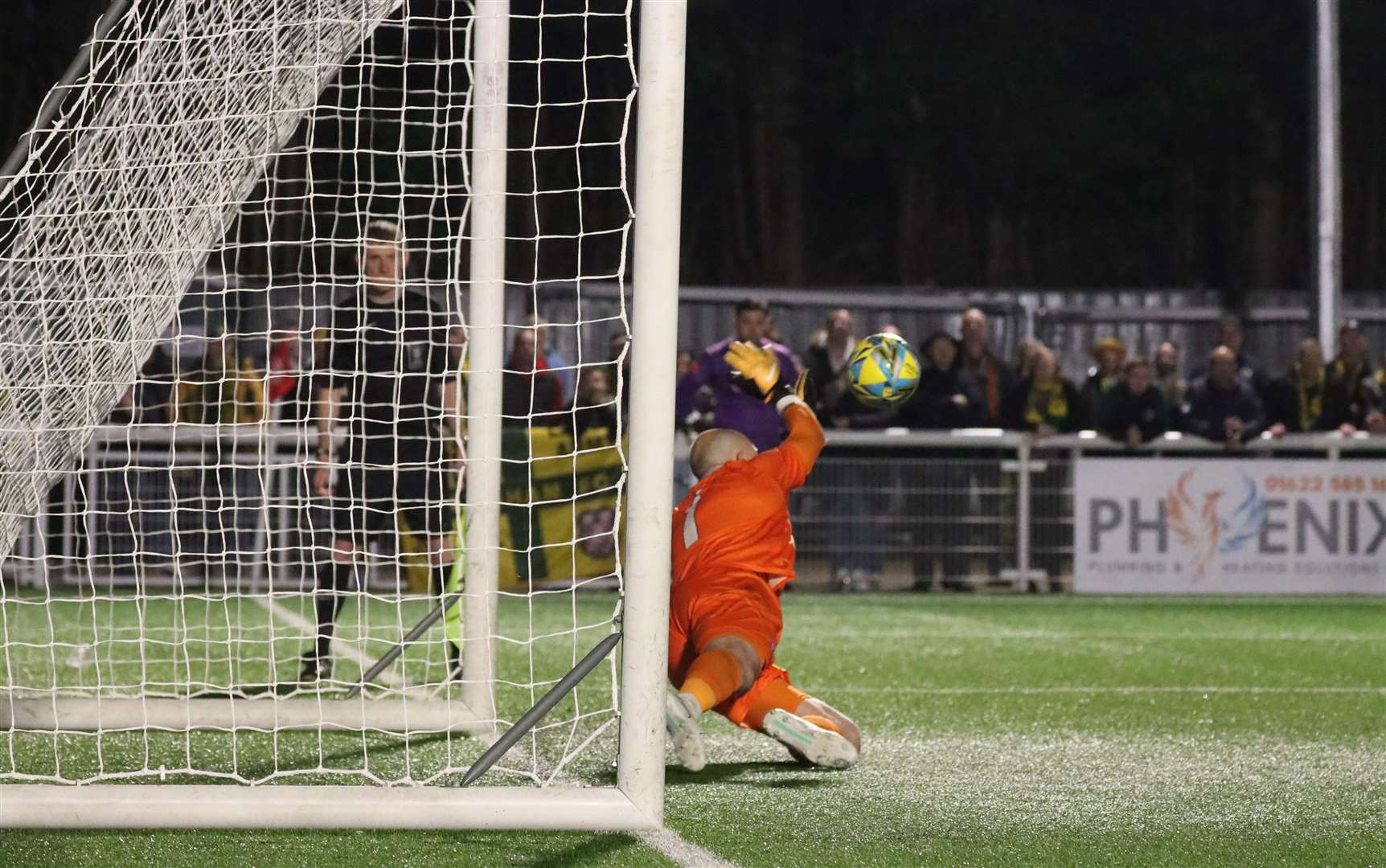 Chatham Town won the penalty shootout 4-3 after Mitchell Beeney saved twice Picture: Max English