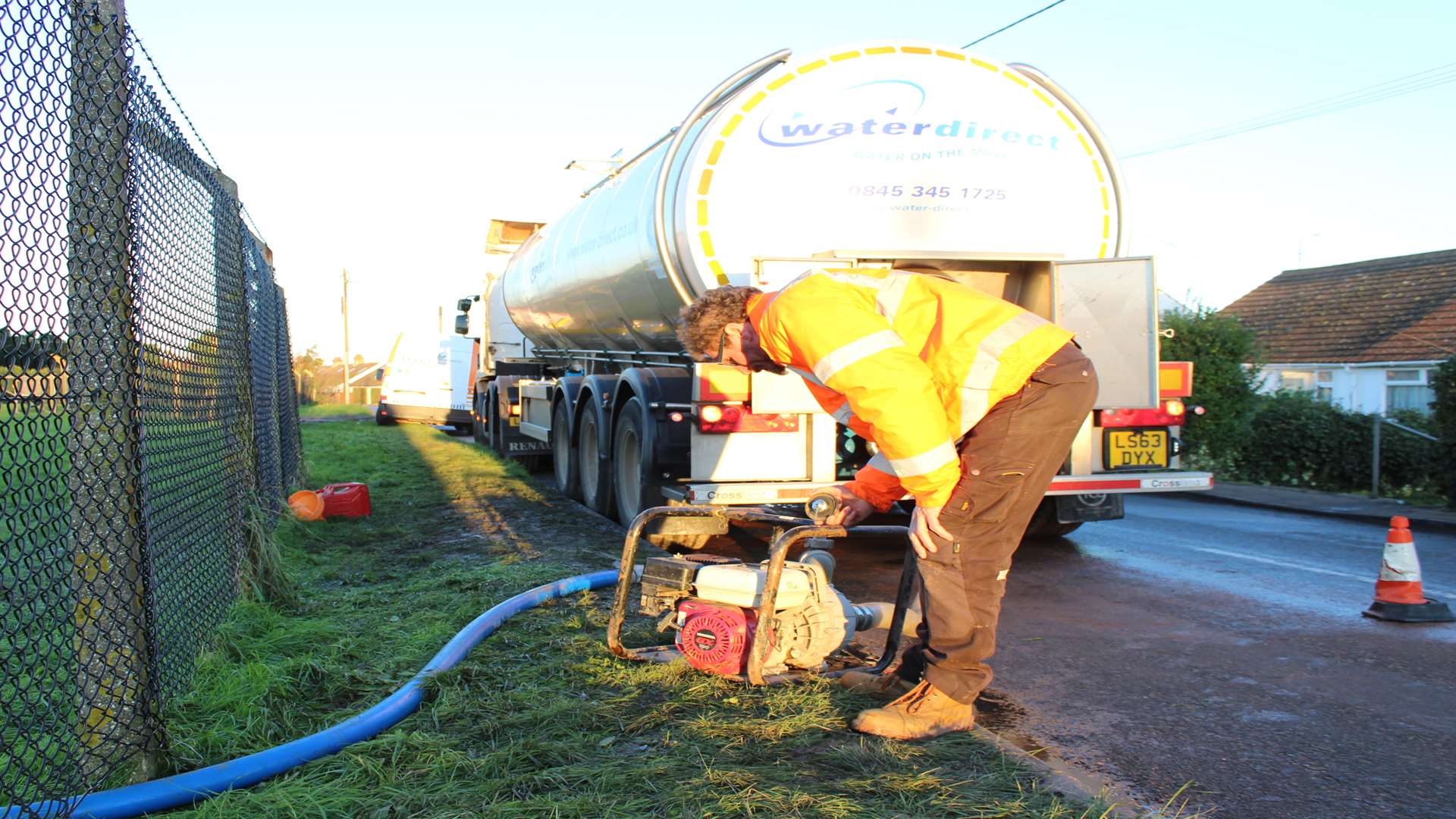 Drivers are working flat out to restore water supplies