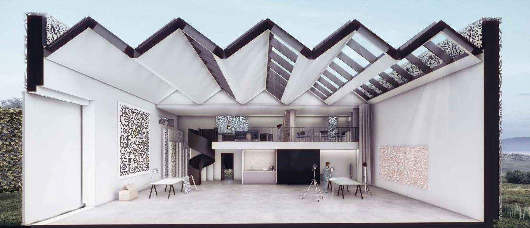 Mr Doodle's proposed new studio in Tenterden. Picture: Hollaway Studio