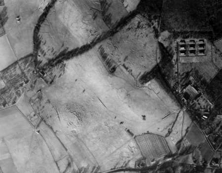 Aerial images show the First World War trenches in Hoo from the air