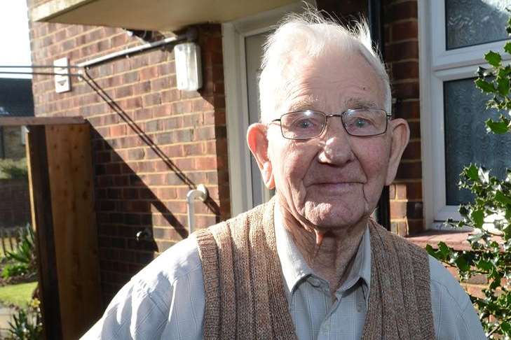 Leslie Stelfox, whose home was broken into by thieves, who stole his war medals