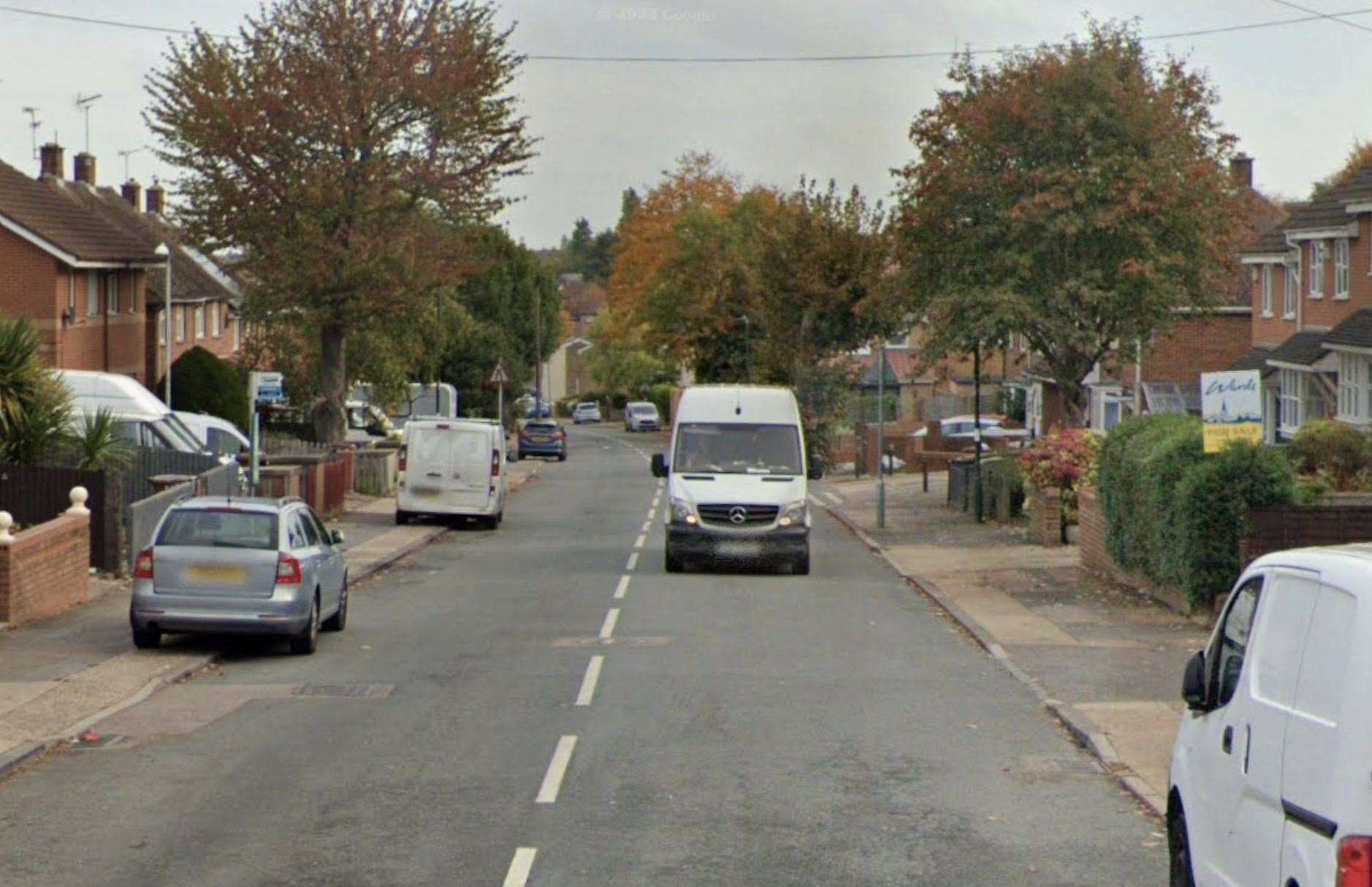 Police are searching for a man who is reported to have been seen acting indecently in Churchill Avenue, Chatham. Photo: Google Maps