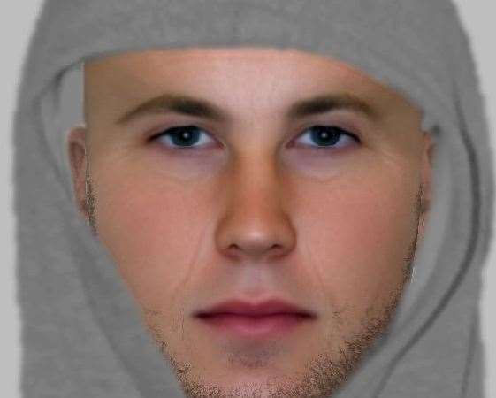 Police have released this e-fit following the attempted robbery. Pic: Kent Police (21892302)
