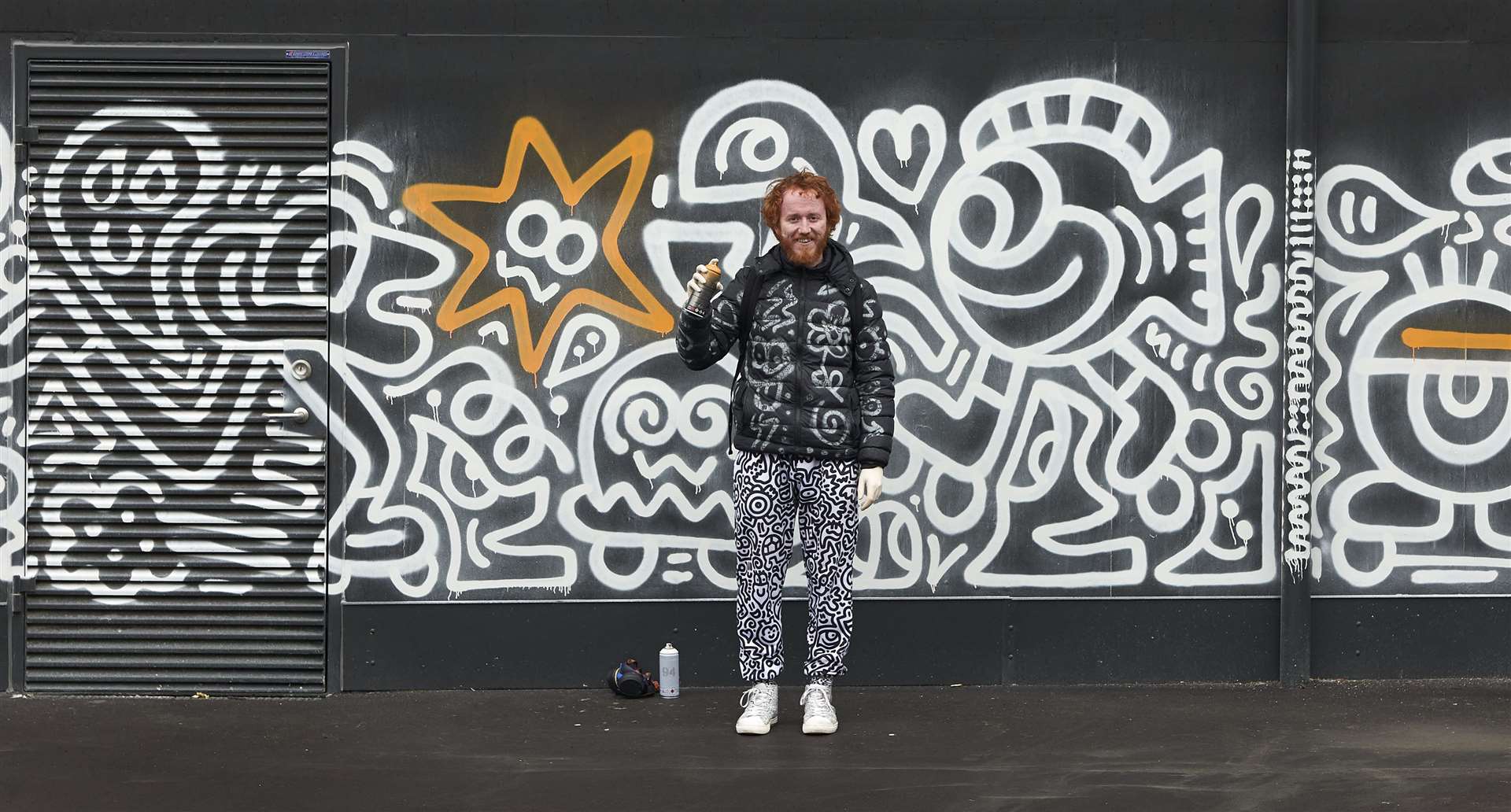 Artist Mr Doodle has created a unique artwork at the new F51 skate park in Folkestone. Picture: Hollaway Studio