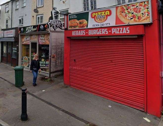 The stretch of London Road in Dover has been dubbed 'takeaway alley'. Picture: Google Street View