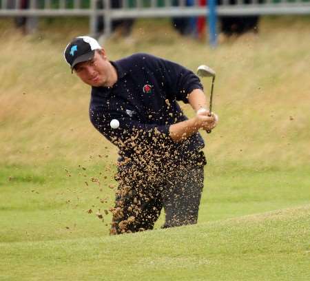 Tom Sherreard in action at Royal Birkdale. Picture: Barry Goodwin