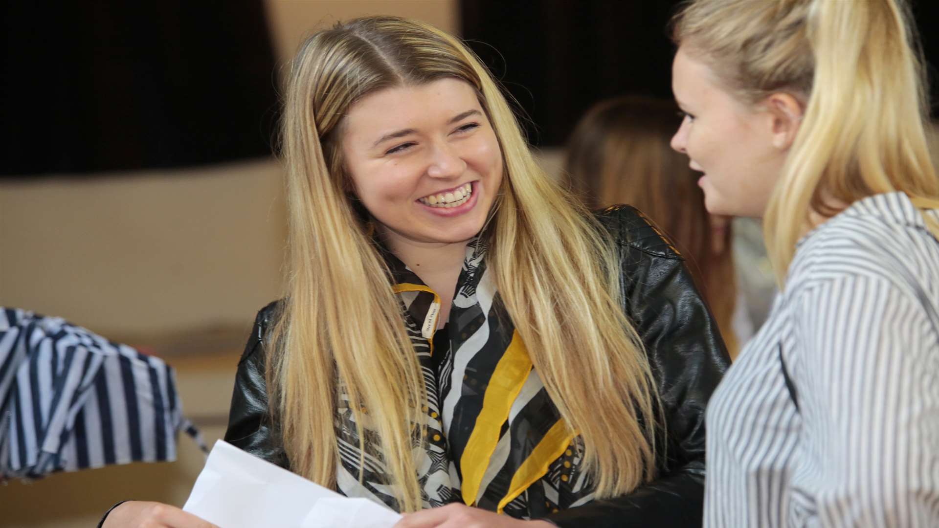 Pupils at Maidstone Grammar School for Girls were all smiles