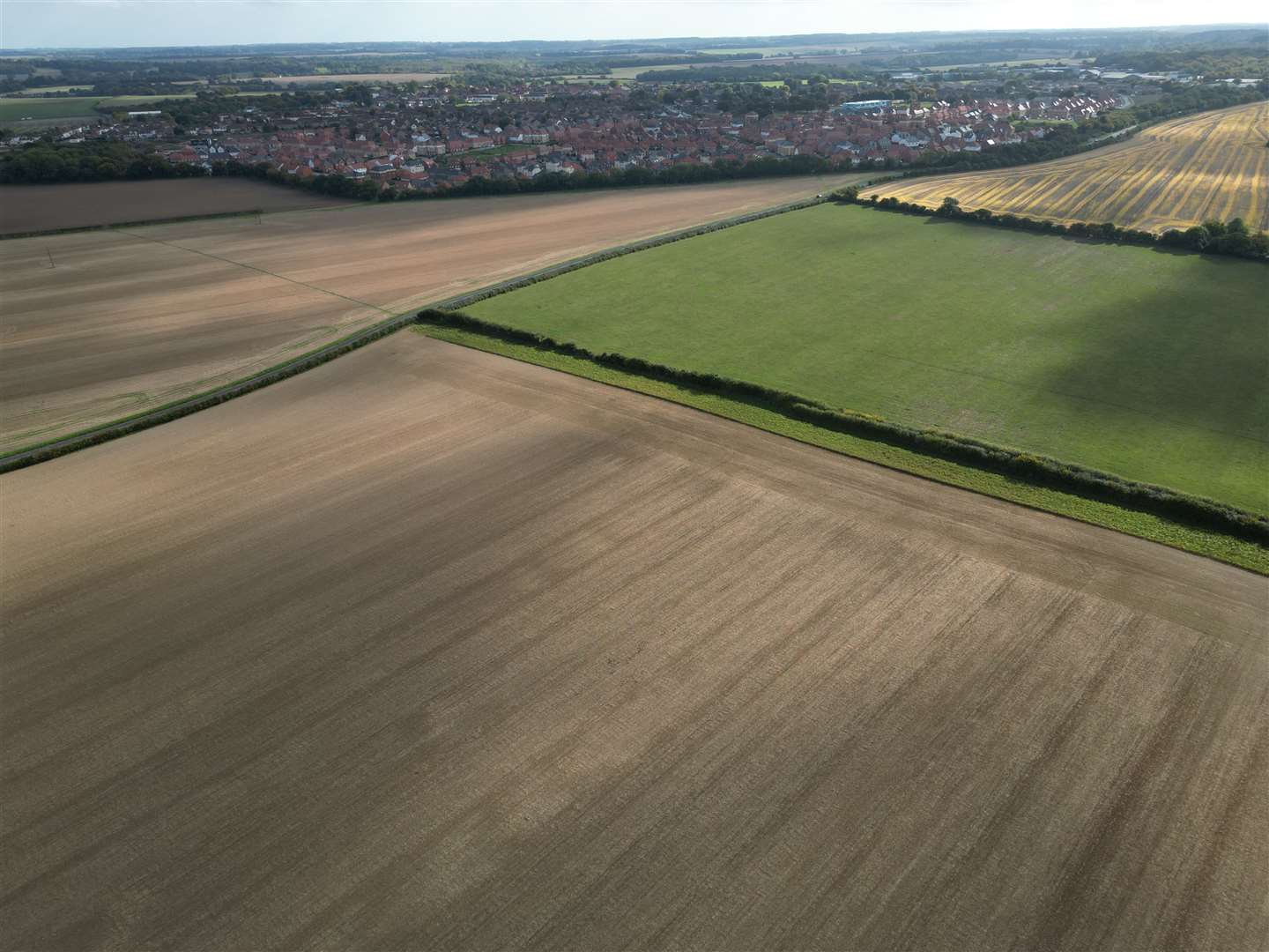The land at Cooting Farm is earmarked for 3,200 homes. Picture: Barry Goodwin