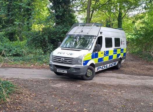 Police have been seen in Shuart Lane – a rural road in St Nicholas At Wade – where Claire Knight's Suzuki was found