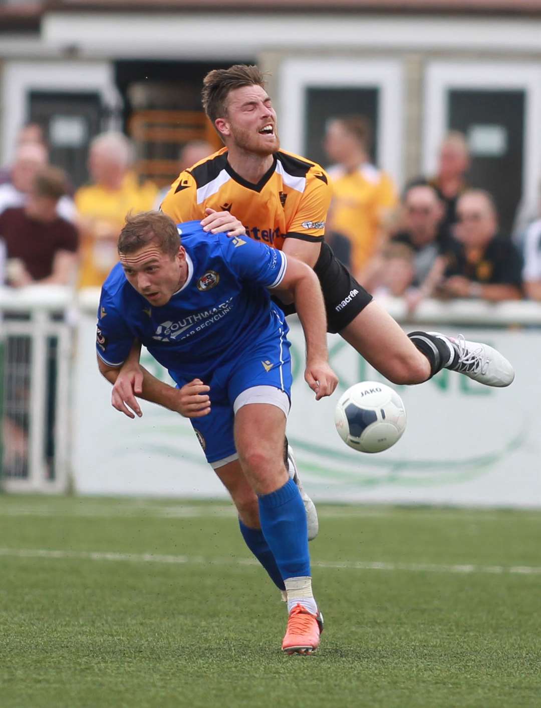 Margate summer signing Lewis Knight spent the 2019/20 season at Maidstone Picture: John Westhrop