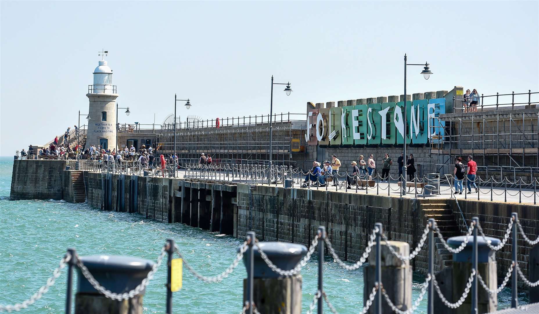 Folkestone Harbour Arm is a busy tourist destination in the summer. Picture: Alan Langley
