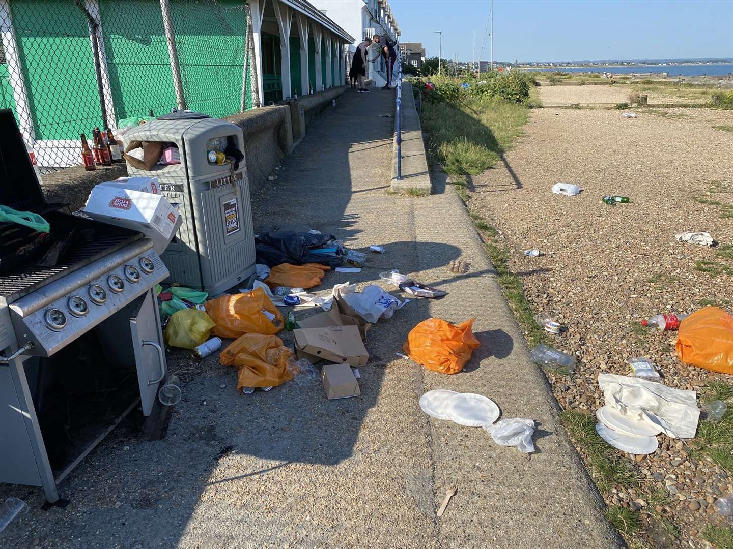 Litter left at Whitstable beach. Picture: Twitter / @candy43759291