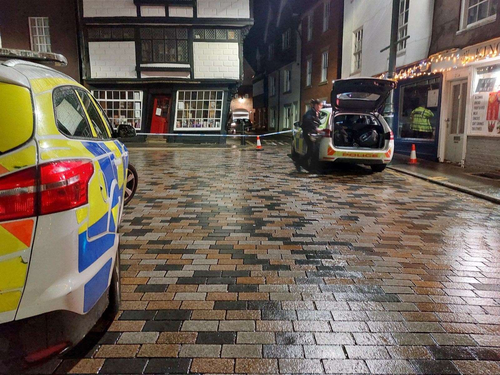 Police were called to the King Street area of the city at around 8.25pm yesterday. Picture: Jack Dyson