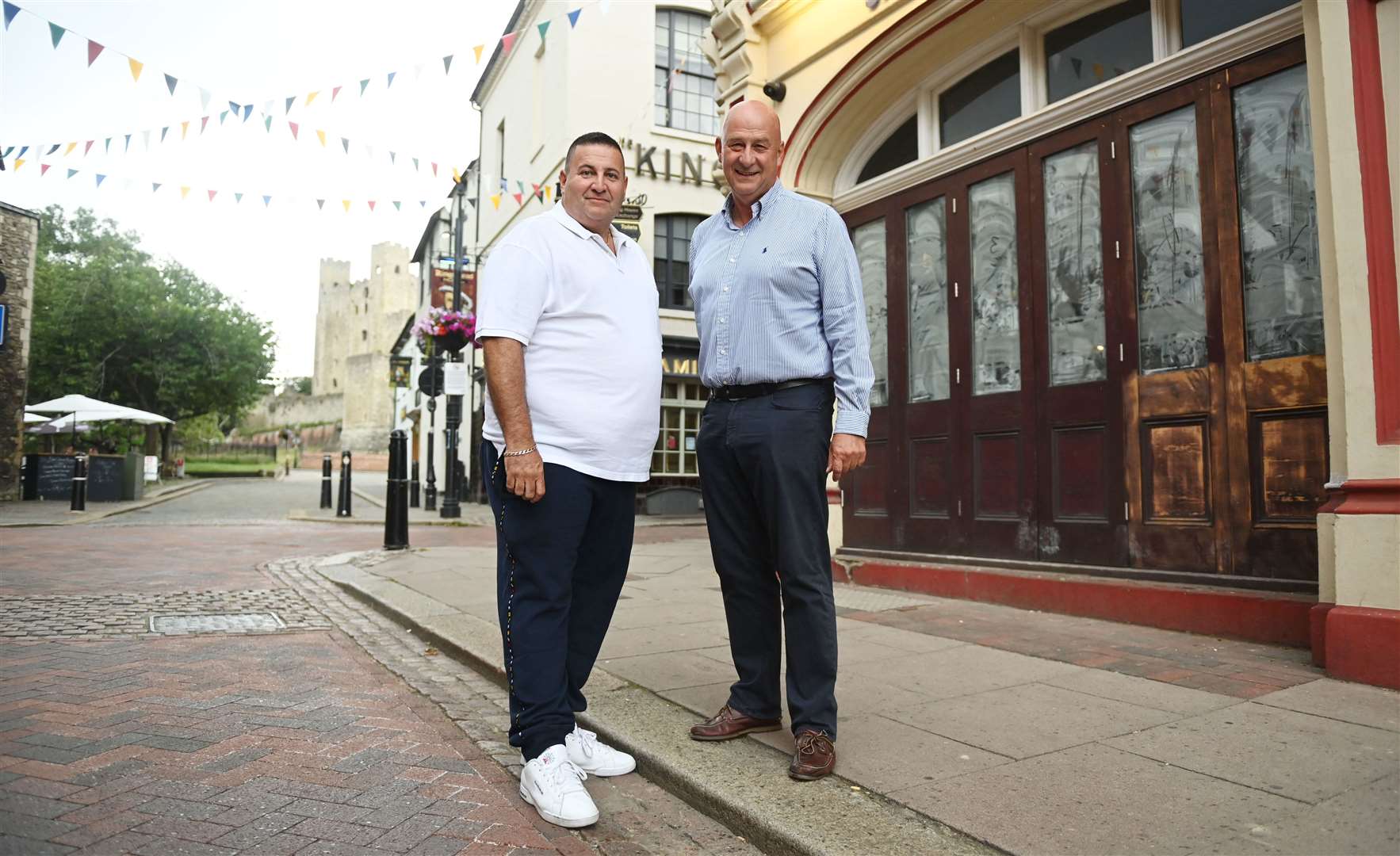 Alan Brett (left) and Steve Pennington outside their new restaurant