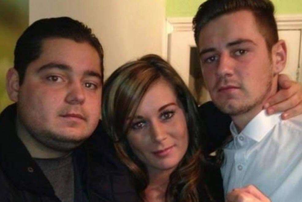 Left to right: Josh Ingram with his sister Carly and brother Jake. Picture: Family Handout