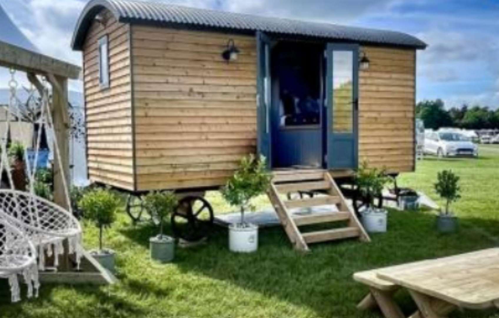 What the proposed five shepherds huts could look like. Picture: ABC planning