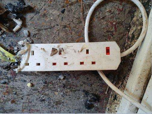 Firefighters have warned of the dangers of extension leads. Picture: KFRS (3373734)