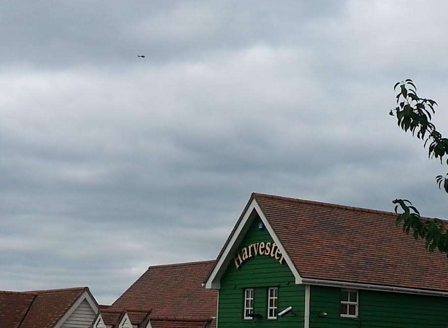 Helicopter seen hovering above Gravesend thought to be connected to the search