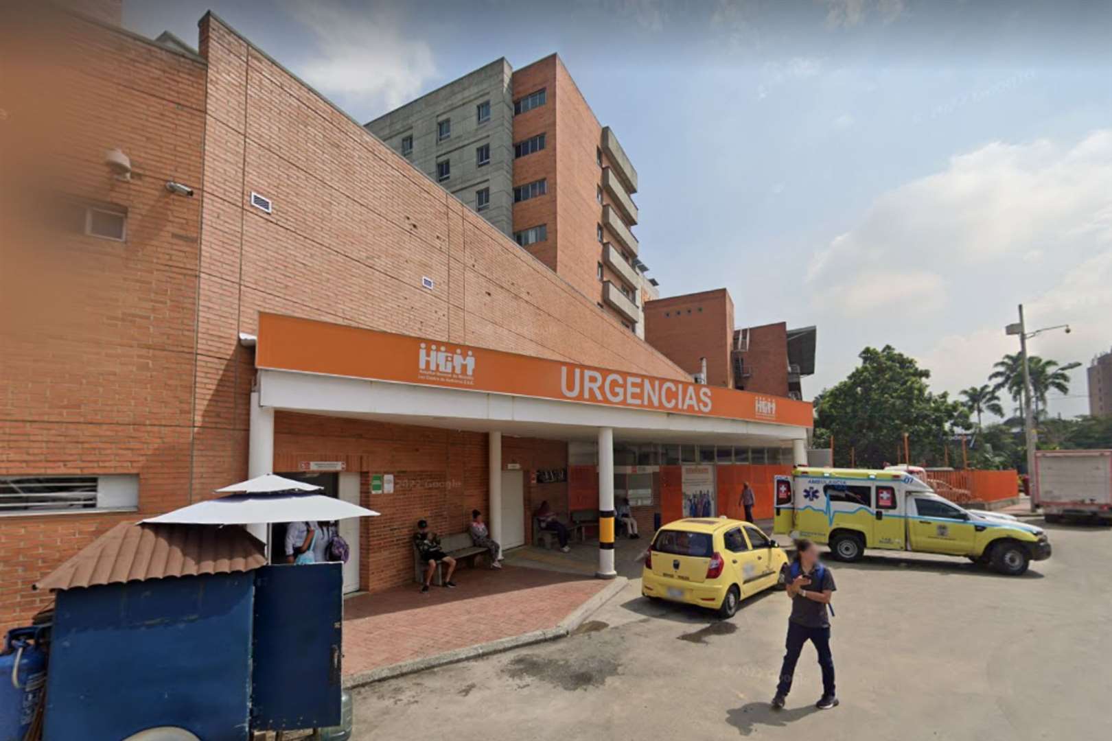 The victim was taken to Medellin’s General Hospital. Picture: Google