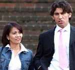 GUILTY: Samir Adbeirahman outside Maidstone Crown Court. He is pictured with his wife. Photograph: MIKE GUNNILL